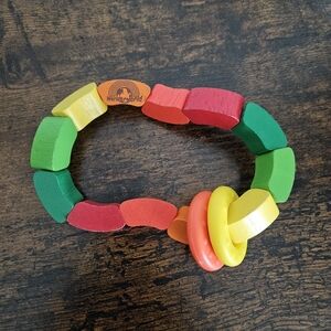 Wonderworld Colorful Wooden Grasping Toy Teether